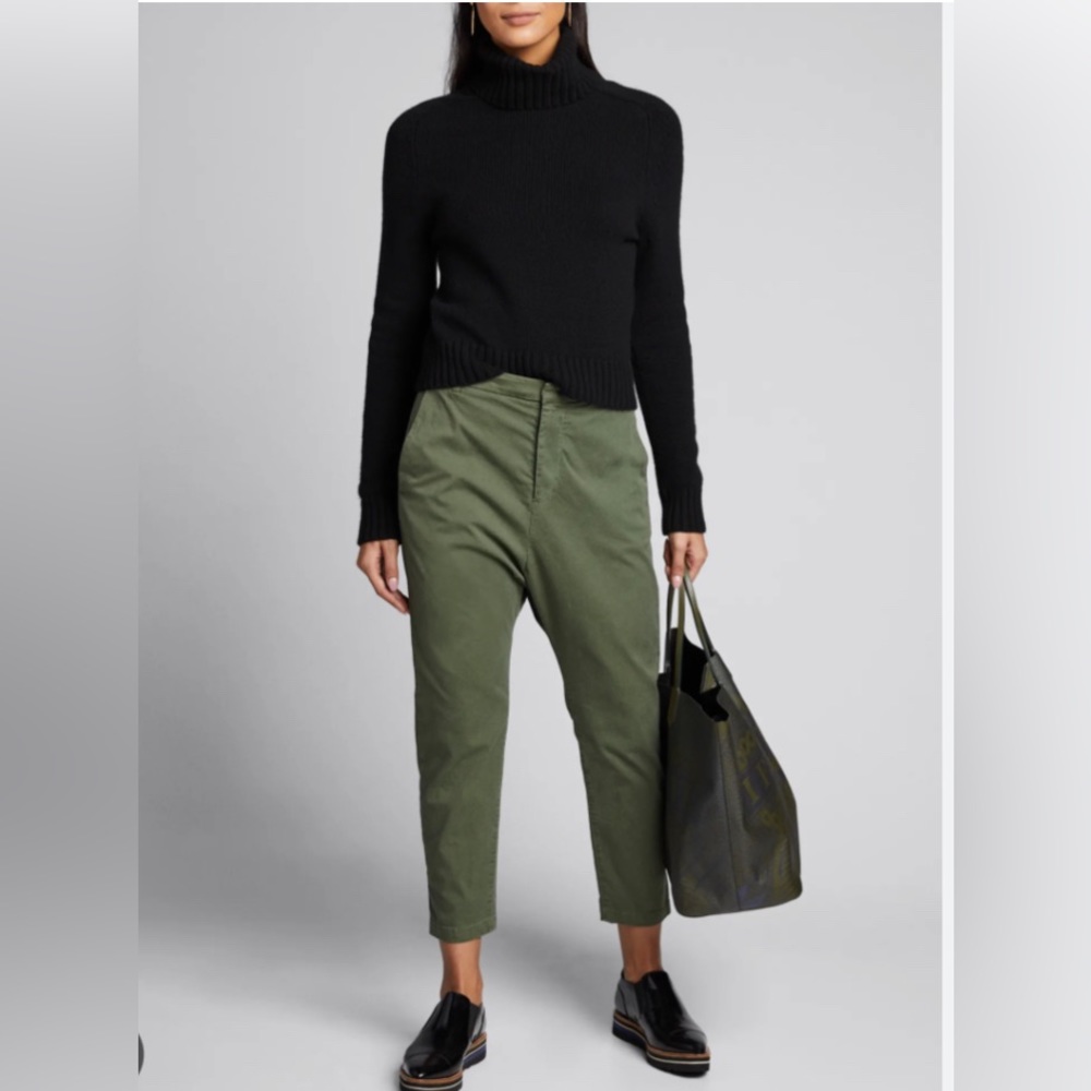 New Nili Lotan Paris pants camo green sz 10